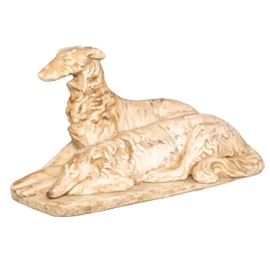 Pareja perros Borzoi