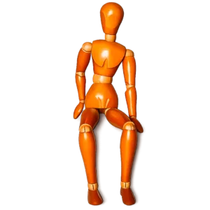 Maniquí madera XIX