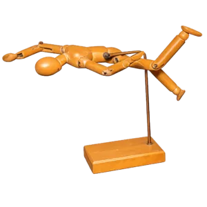 maniquí madera ingle XIX