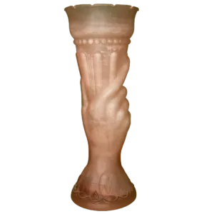 jarron Art Deco vidrio esmerilado