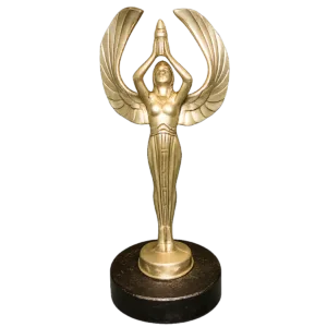 Figura de metal Art Deco