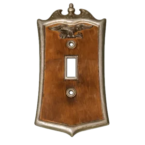 marco de interruptor luz art deco americano