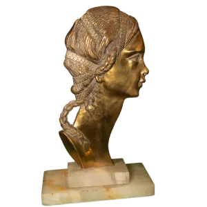 Cabeza relieve Art Nouveau