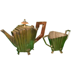 Tetera y Azucarero Art Deco