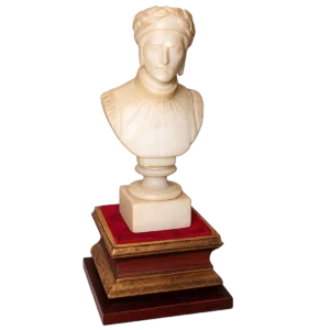 Figura alabastro Dante | Gótico y medieval