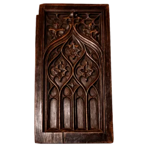 Panel madera gótico francés | Insolito Antigüedades