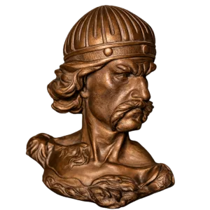 Relieve bronce gerrero | Gótico y medieval