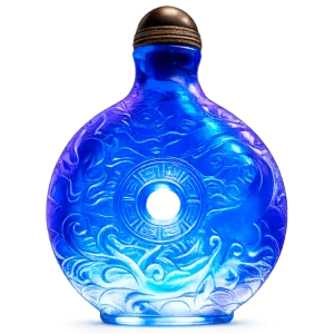 Botellita china azul dragón | Insólito Antigüedades